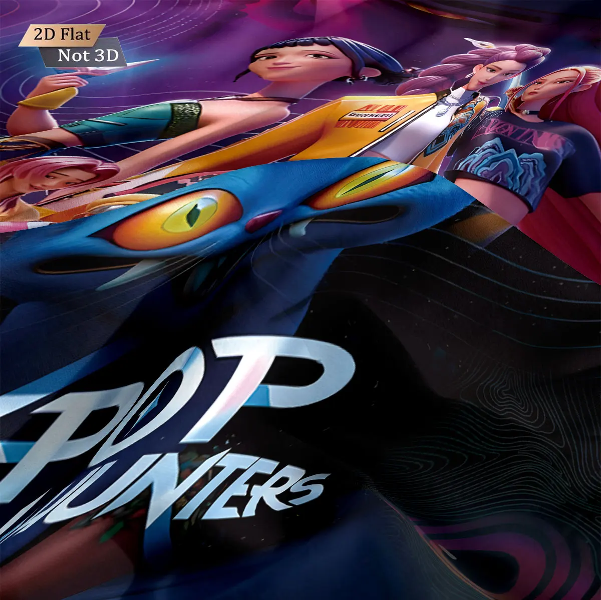 3 قطعة K-Pop شيطان الصيادين طباعة coreless طقم سرير متعدد الحجم الفراش عنبر غطاء لحاف ، لينة الديكور ، آلة قابل للغسل