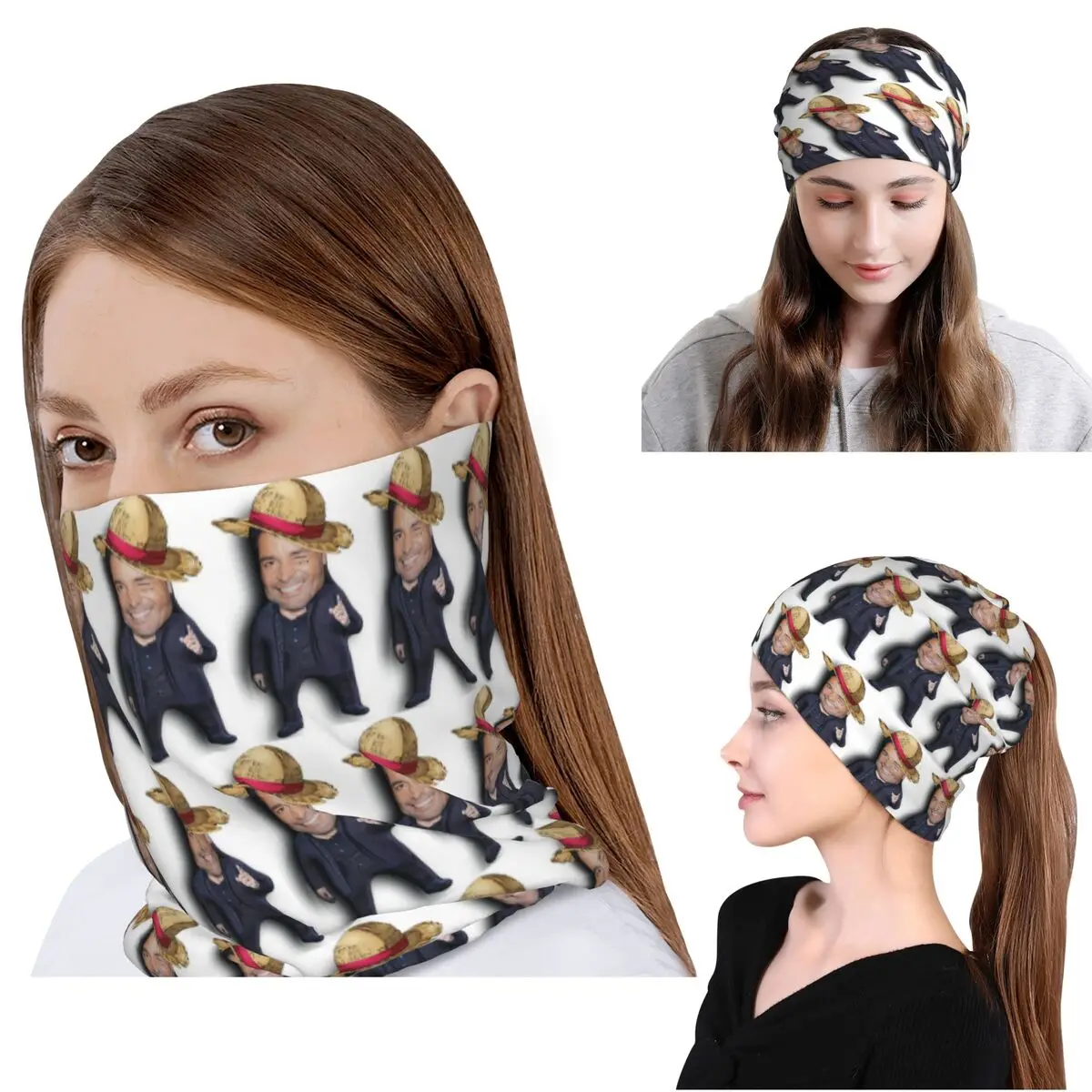 

Chayanne Chiquito Meme Bandana Neck Gaiter Magic Scarf Multi-use Headwear Beanies Hat for Men Women Adult Breathable
