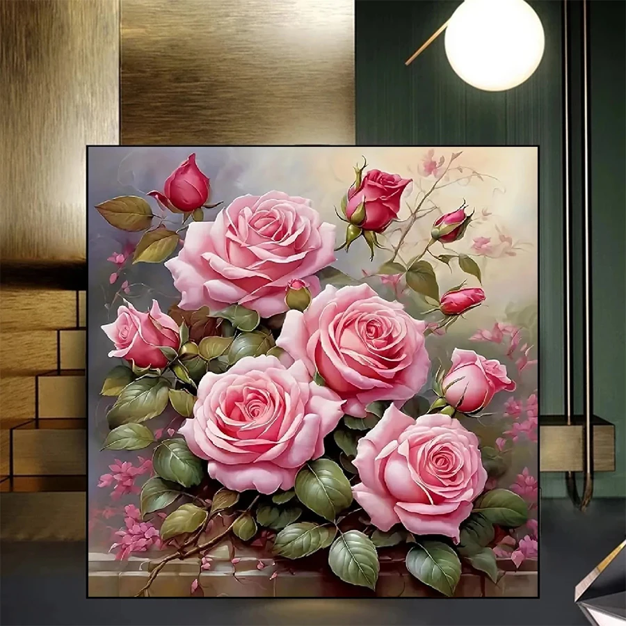 

5D DIY Full Drill Diamond Embroidery Kit New Beautiful Flower Art Diamond Painting Cross Stitch Mosaic Art