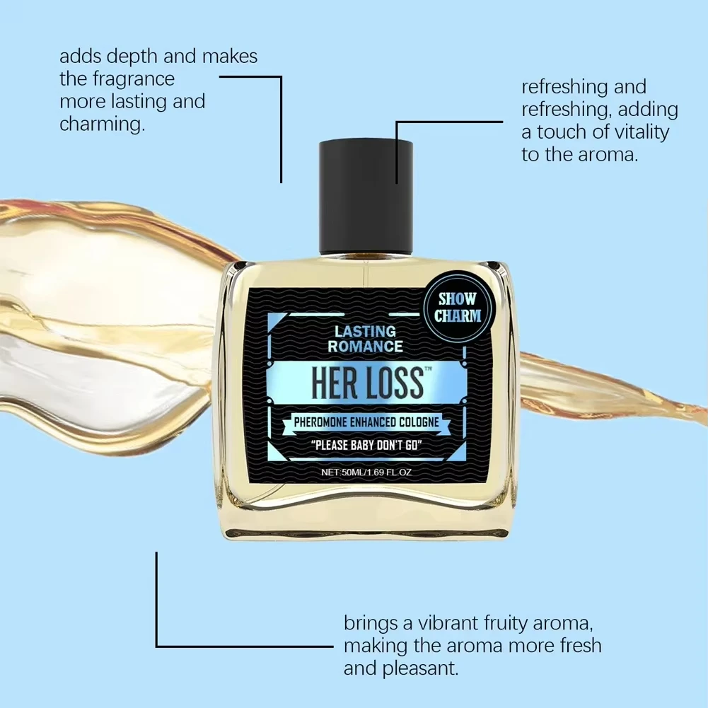 عطر لها الخسارة 50 مل عطر رجالي خام جاذب وثقة بخاخ رائحة لا يقاوم يدوم طويلاً