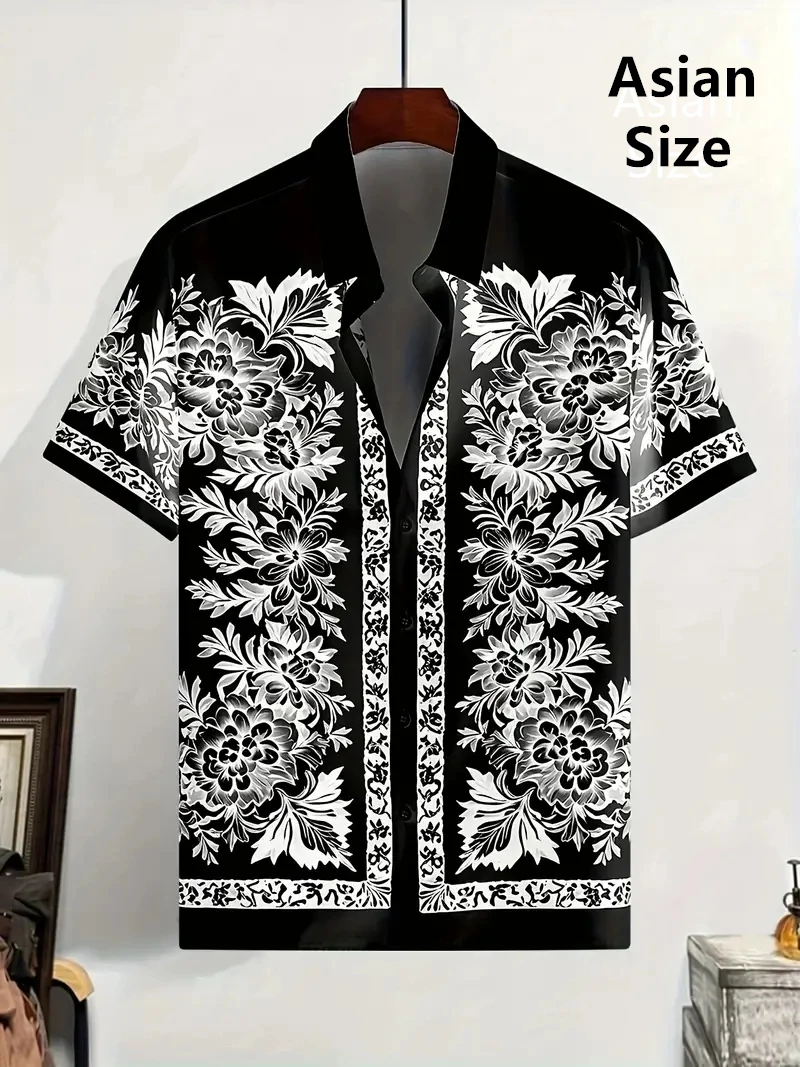 Summer Men's Social Casual Haw - Romper Floral Print 评论和价格