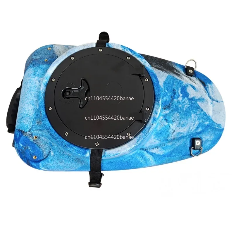 Blue camouflage storage box, kayak fishing boat, platform boat accessories, storage rotational molding integrated type