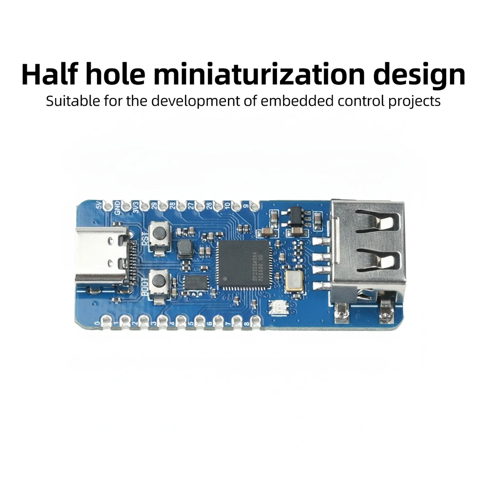 RP2350-USB-A Mini-Entwicklungsboard RP2350A Dual Cortex-M33 RISC-V 150MHz 520KB SRAM 2MB Flash Type-C für IoT Maker DIY-Projekt – Detail 6
