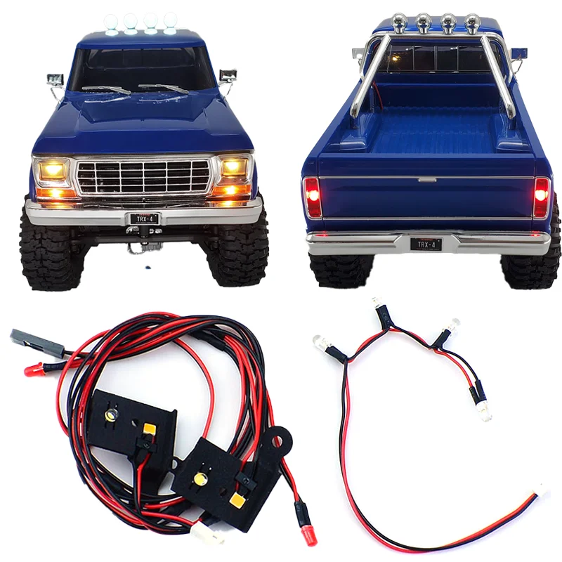 TRX4M Front and Rear Lighting System Dome Light Upgrade for 1/18 RC Crawler Car Traxxas TRX4-M Ford F150