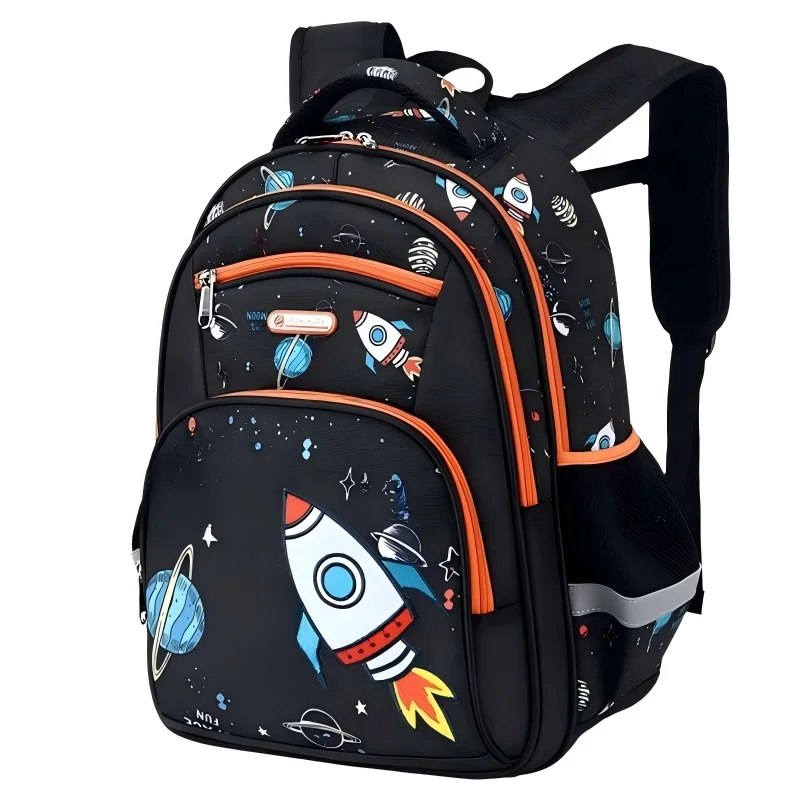 Children's Schoolbags, Waterproof Large-Capacity Cartoon Backpacks, Backpacks for Students in Grades 1-3 and Children Aged 6-9