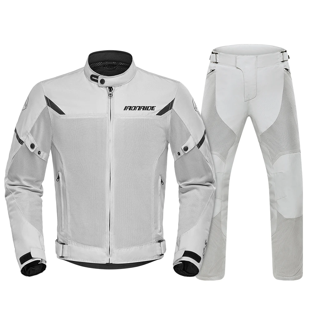 

2024 Motorcycle Jacket Pants Summer Breathable Mesh Motocross Jacket Outdoor Night Reflective Riding Protective Clothing Equip