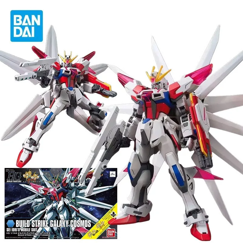 

Bandai HGBF GAT-X105B/GC Build Strike Galaxy Cosmos Фигурка Gundam в сборе Аниме Модель Комплект игрушек для мальчиков Подарки для мальчиков