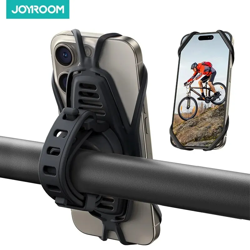 Joyroom Bike Phone Holder Bicycle Motorcycle Phone Mount Holder 7.2'' Big Phone Friendly Ultra-Stable Phone Mount for Bike