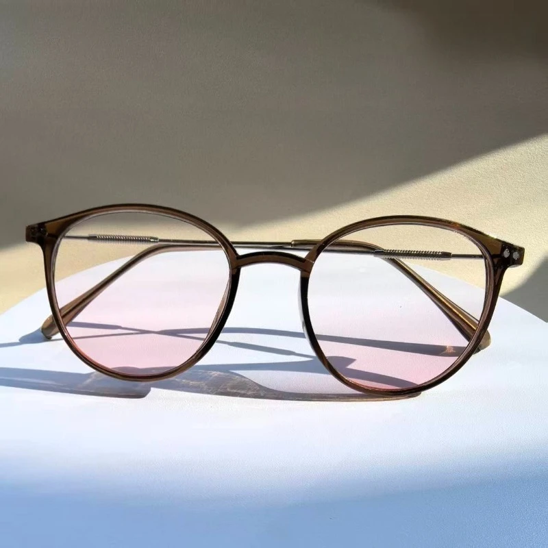 1pcs Ultra-Light Anti Blue Light Eyeglasses with Blush Effect, Create Natural Makeup Look Without Cosmetics