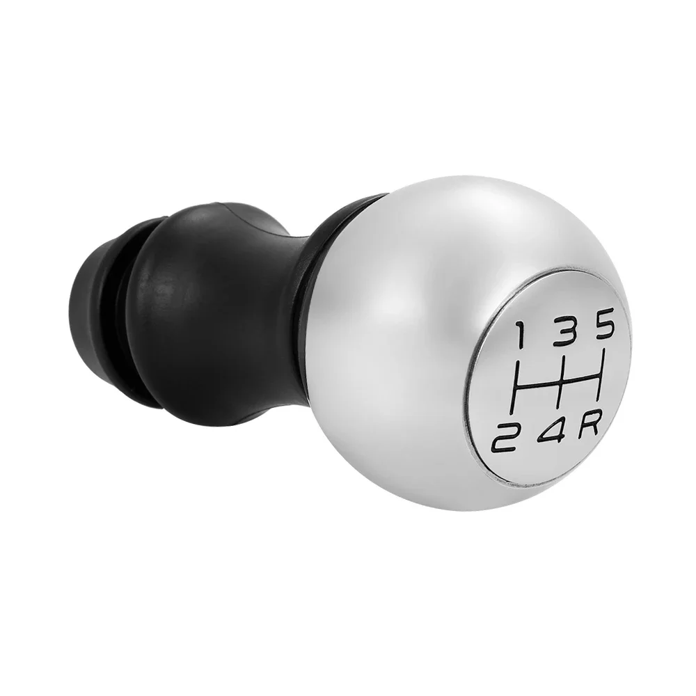 Pommeau de levier de vitesse adaptateur de levier de tête chromé remplacement de Transmission manuelle à 5 vitesses pour Peugeot 106 206 207 306 307 407 408 508
