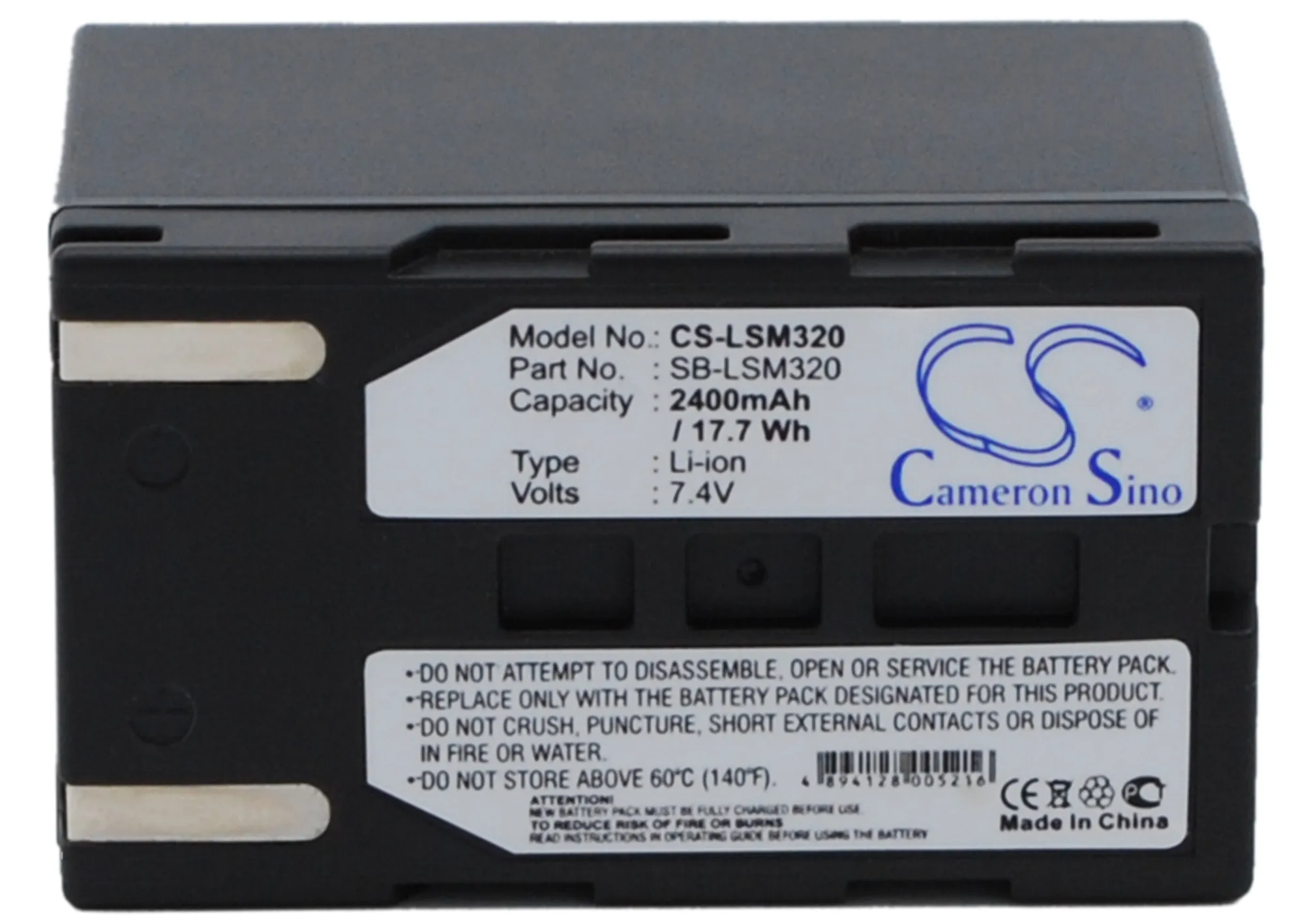 Cameron Sino Battery For Samsung SB-LSM320 SC-D263,SC-D351,SC-D353,SC-D362,SC-D363,SC-D364,SC-D365,SC-D366 2400mAh