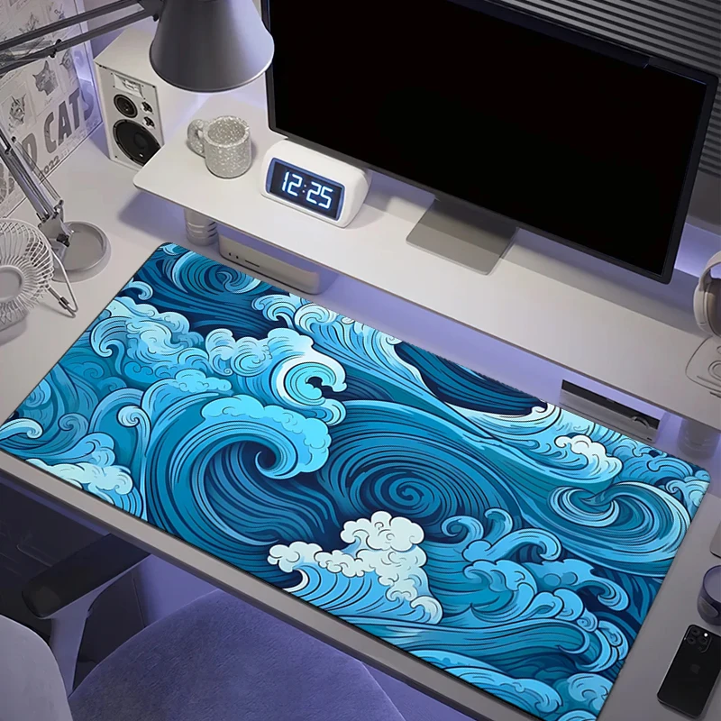 Japanse Blauwe Golven Muismat  - Desk Setup Japan recensie en prijs