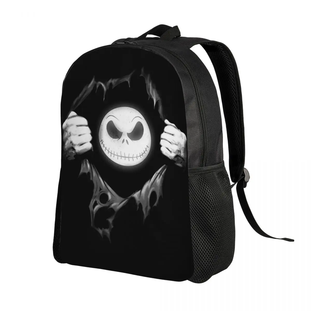 Custom Jack's Heart The Nightmare Before Christmas Backpack Horror Movie Halloween College School Travel Bags Women Men Bookbag