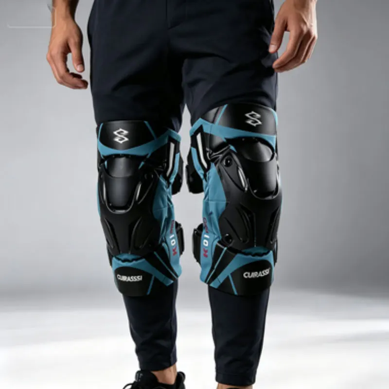 New Cross border Hot selling Outdoor Off road Motorcycle Knee Protector Reflective Wear resistant Riding Knee Protector for Men