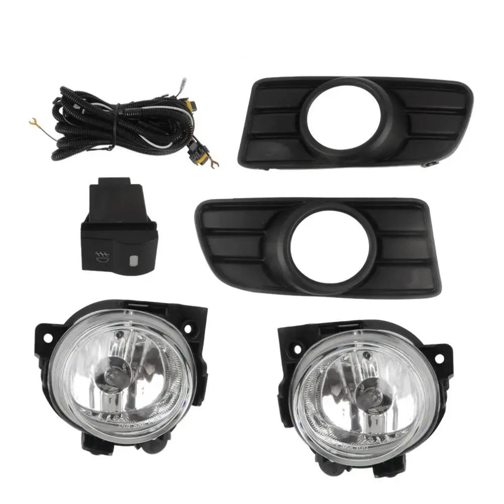 

July King Car Fog Lamp Assembly Compatible for Mazda BT-50 2006 2007 2008, 4300K Halogen Blub + Cover + Harness + Switch