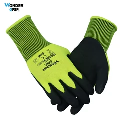 Wonder Grip 12 Prs Safety Work Gloves w/ Micro-Foam Nitrile Palm Coating 15 Gauge Polyester Lining Abrasion Resistant Anti-Slip