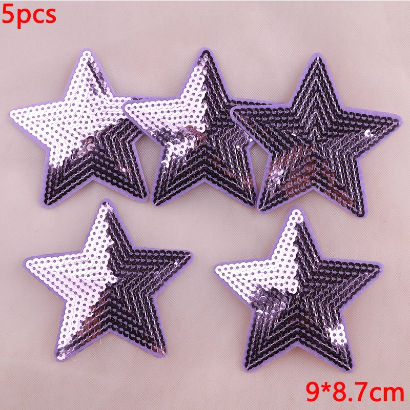 5PCS Five-Pointed Star/Heart Love Sequins Embroidery DIY Sequins