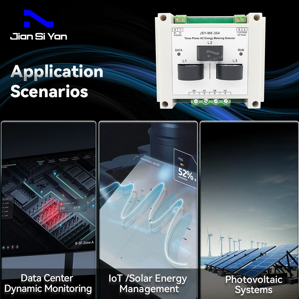 JSY-MK-354 3P4W AC Bi-directional Energy Meter Module Detector-All Functions Same As JSY-MK-333