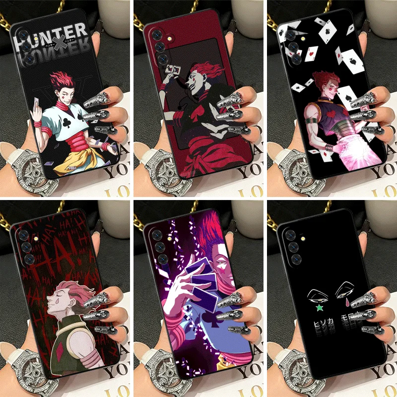 Soft Silicone Phone Case for Samsung A17 A16 A15 A14 A13 Hunter X-Hunters Hisoka Shell A57 A56 A55 A54 A53 A37 A36 A27 A26 A35 A