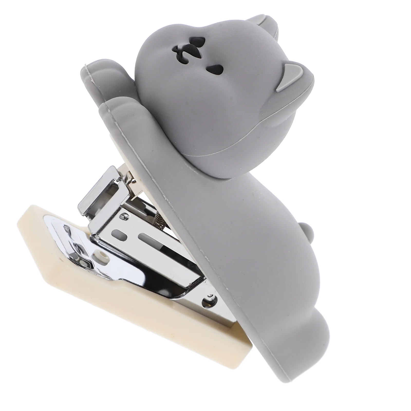 Puppy Stapler One Finger Pupa Cute Teacher Spring Powered Office for Desk Animal Handheld Metal Heavy Duty