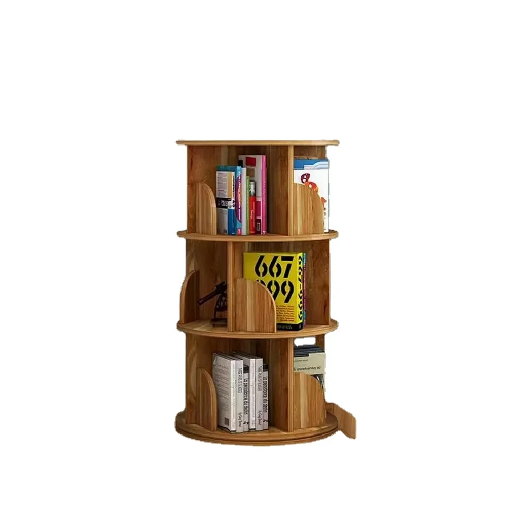 

Combohome Solid Wood Rotating Bookshelf Floor-style Children's Reading Rack Simple Picture Book Shelf Multi-layer Bookshelf