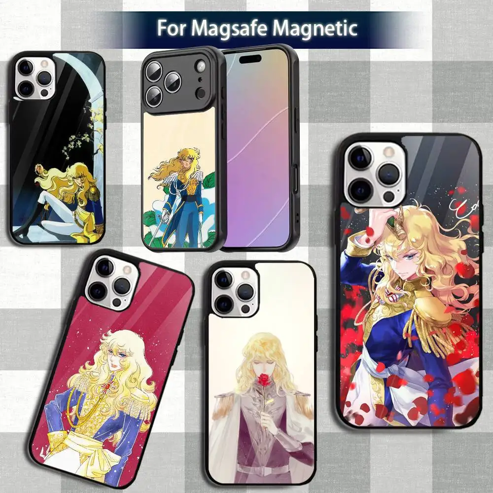 

Rose OfS Versailles Oscar-es Phone Case For iPhone13,12,15,17,11,16,14,Pro,Max,Plus,Mini,Magsafe,Magnetic Wireless Charging Case