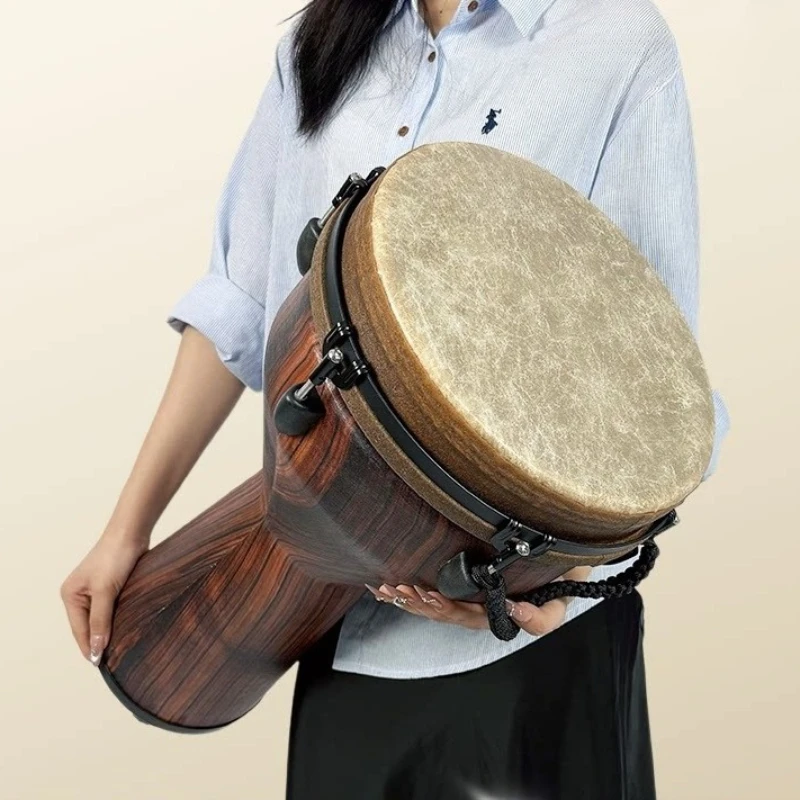 12 Inches Djembe Drum Professional Portable Beginner Hand Djembe Drum Adult Sound Healing African Drums Musical Percussion