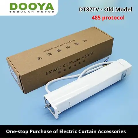 스마트 커튼 모터 DT82TV 전동 롤러 쉐이드 개폐기 (무선 리모컨 포함, 485 프로토콜, 가정 및 호텔 자동화용)