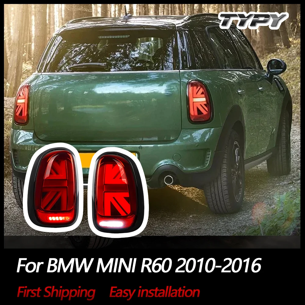 

Car Light LED Taillights Assembly Pair For BMW Mini R60 2010-2016 Cooper Countryman Union Jack Rear Tail Lamps w/ Dynamic Lights