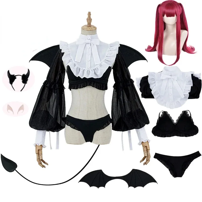 

A 002 Bear House Anime My Dress-Up Darling Kitagawa Marin Game Suit Rizu Kyun Devil Sexy Uniform Cosplay C New 2025 I8I9