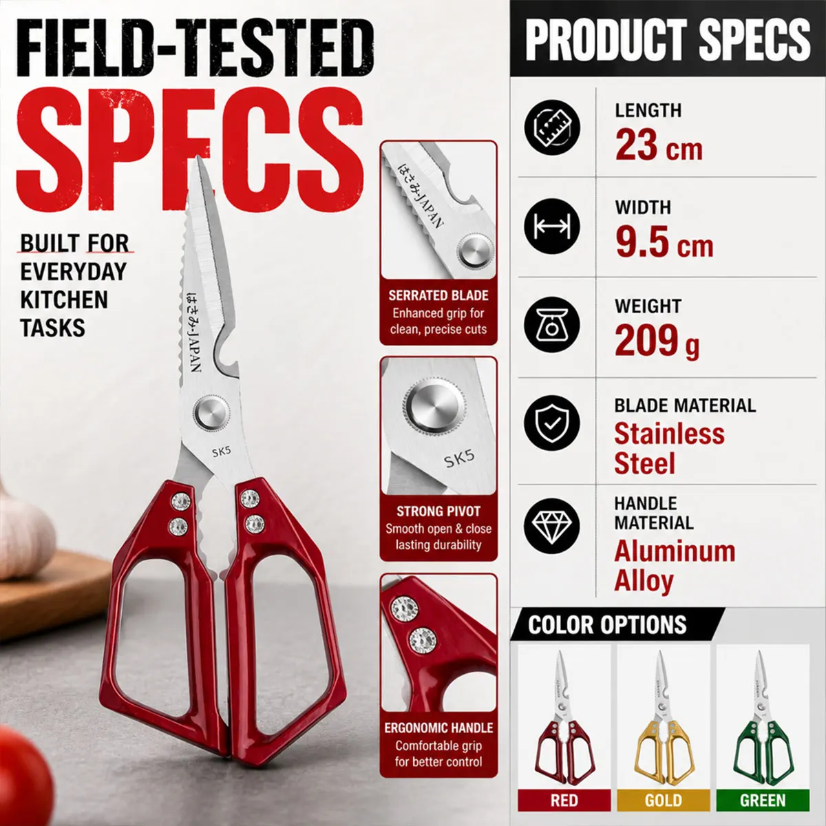Sharp Stainless Steel Kitchen Scissors Poultry Shears Fish Bone Remover Multifunctional Meat Food Cutter Scissors For Kitchen