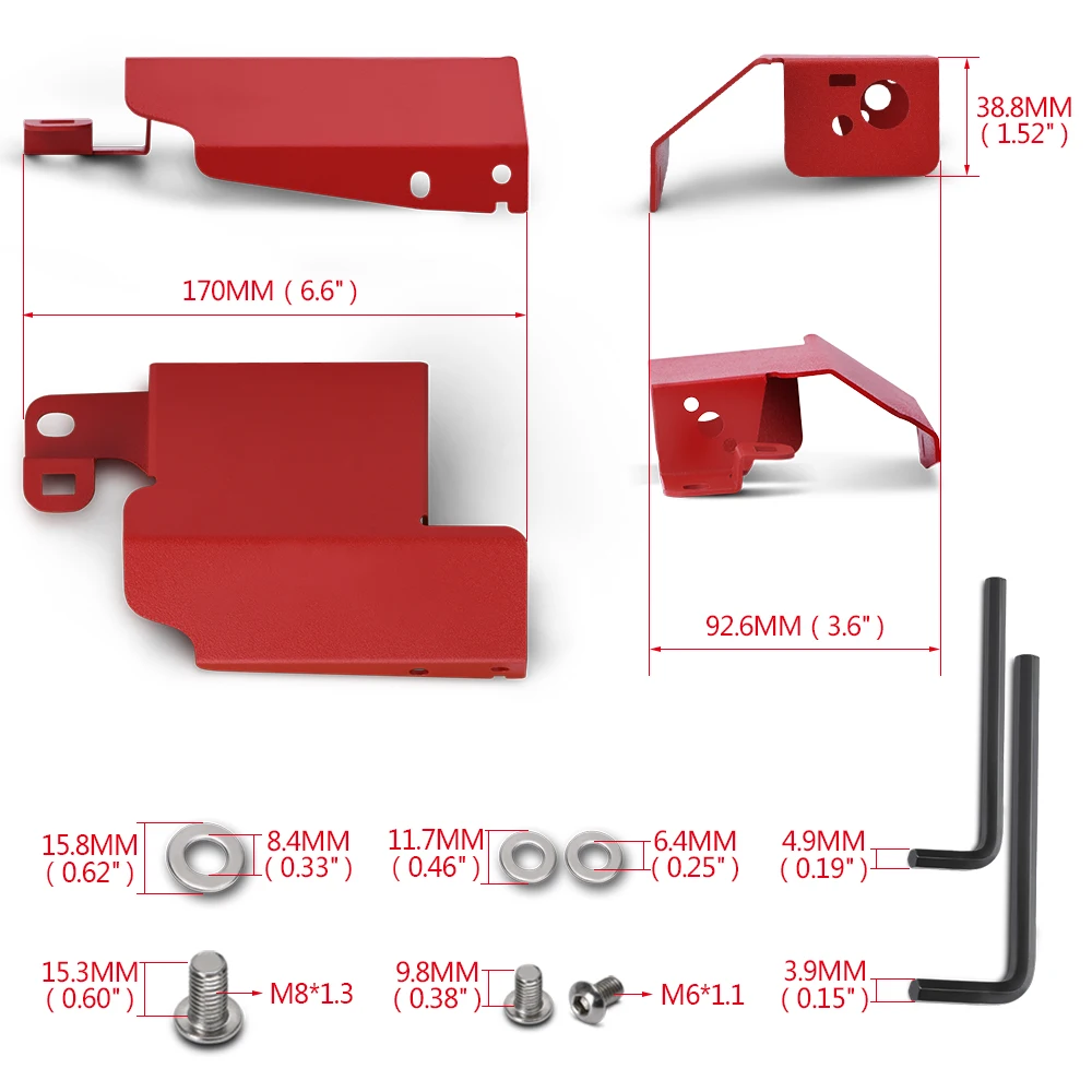 Aluminum Boost Control Solenoid Cover For 08-on Subaru STI WRX Impreza Fit Under Hood Resist Corrosion with Hardware