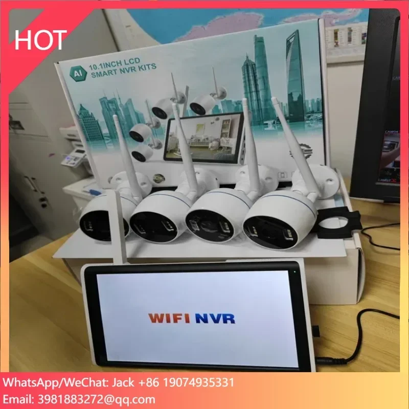 

4 Channel High-quality Connection Convenient 3MP Wireless WiFi Security Monitoring NVR Kit