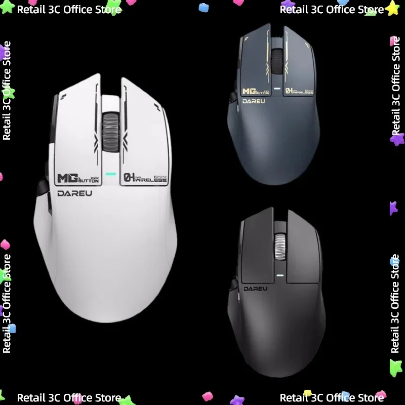 

Dareu A980 Pro Wireless Mouse 3-Mode PAW3395 Sensor Ergonomic Lightweight Low latency Customized E-sports Gaming Bluetooth Mouse