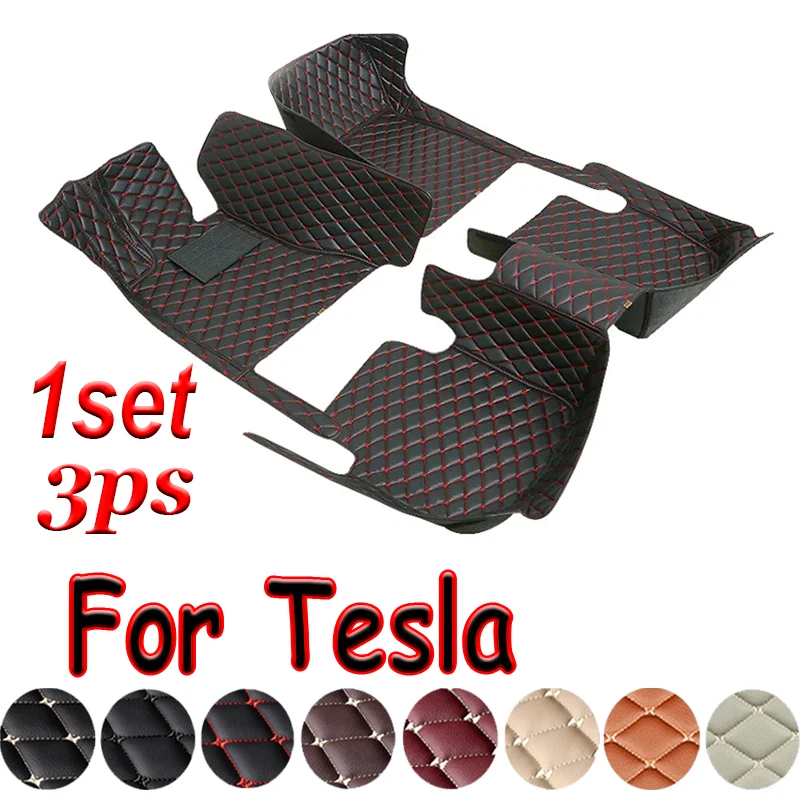 

Car Floor Mats For Tesla Model-3 Model-S Model-X model Y 5seat Car Accessories