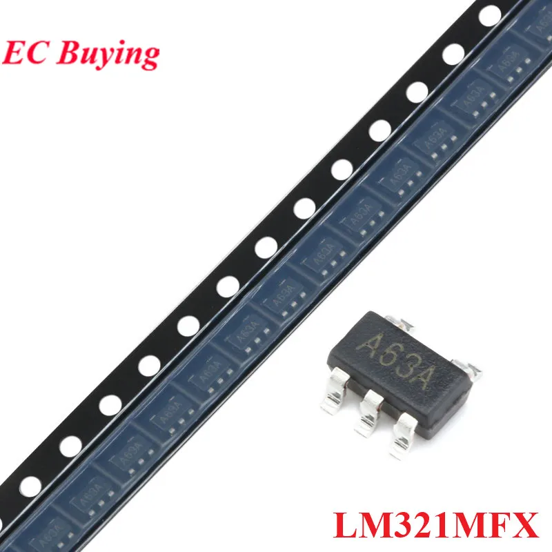 50Pcs/5pcs LM321 SOT23-5 SOT23 LM321MFX A63A SOT-23 Low Power Single Op Amp General Operational Amplifier SMD IC Chip