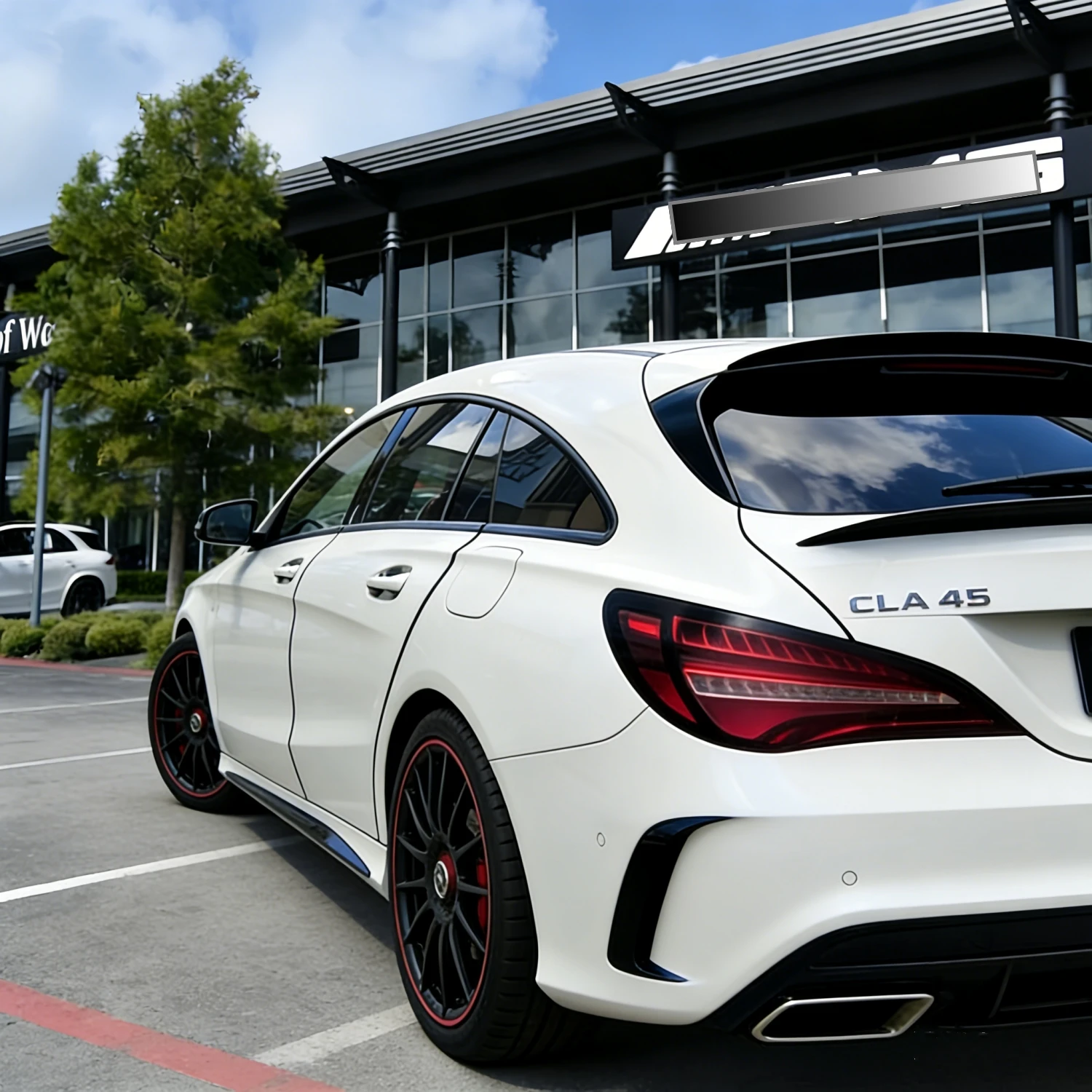 

Gloss Black Rear Roof Spoiler Wings For Mercedes Benz CLA-Class Shooting Brake X117 2013-2019 Tuning Side Window Spoiler BodyKit