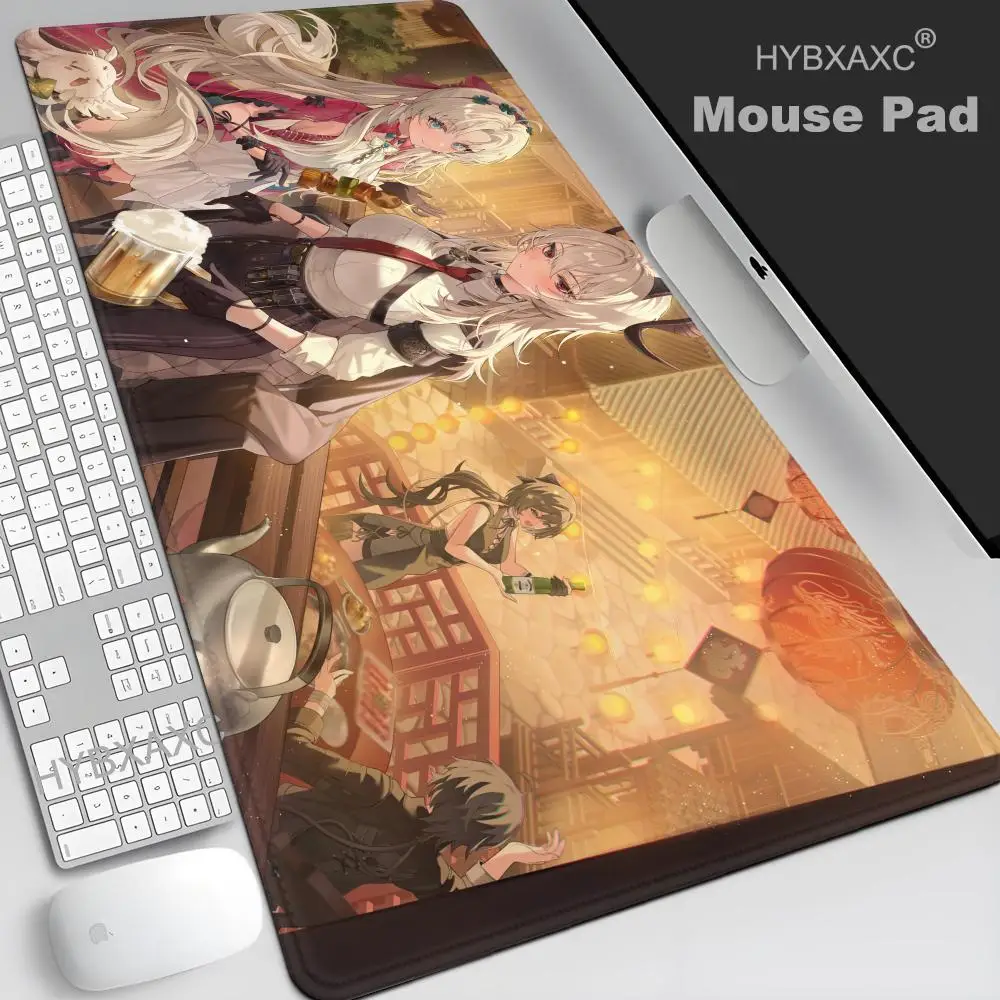 

New Role Augusta Mousepad XXL Cute Red Girl Wuthering Waves Mouse Pad Gaming Laptop PC Keyboard Pad Non-slip Desk Mats Table Rug