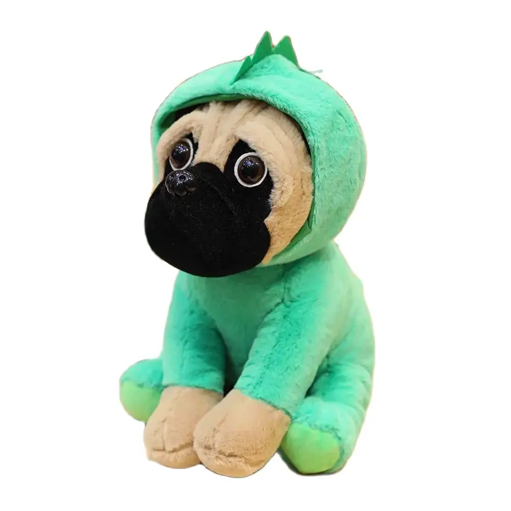 20cm Simulation Animal Sharpei Pug Plush Toys Dogs Cosplay Dinosaur Rabbit Elephant Lion Sheep Stuffed Dolls Birthday Gift