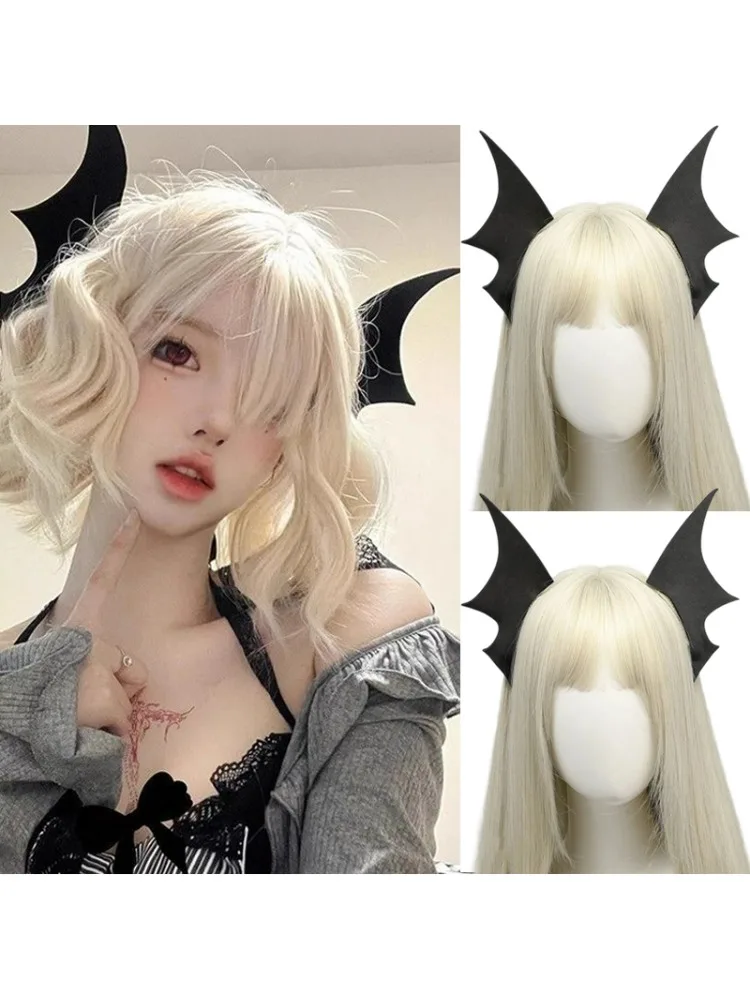 Pinces à cheveux ailes du diable, épingles à cheveux gothiques en forme de chauve-souris, accessoires d'halloween en feutre doux pour femmes et enfants, décoration de cheveux de fête Lolita Cosplay