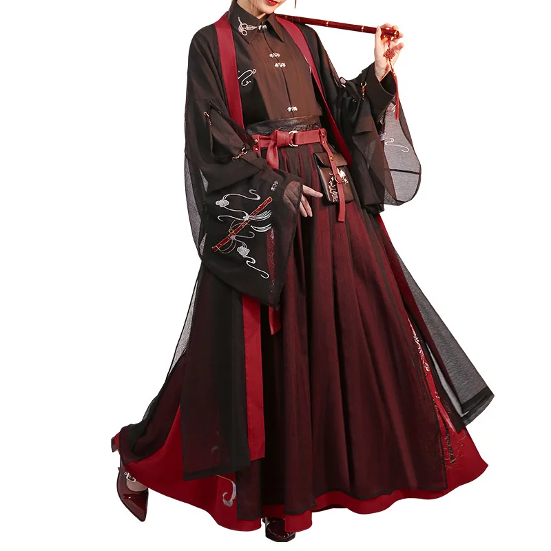 MoDaoZuShi Grandmaster kostum Halloween, Set lengkap Hanfu turunan animasi, Cosplay MDZS Wei WuXian