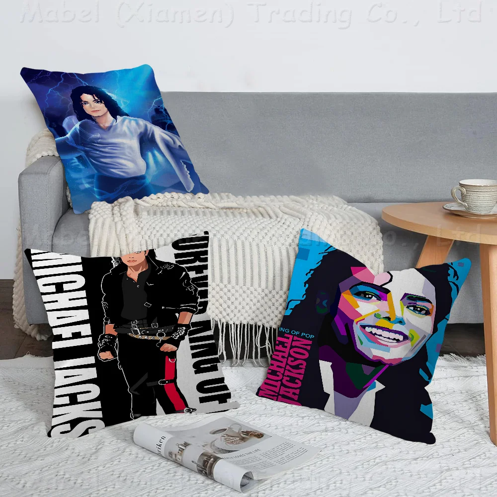 

Michael Jackson Singer Pillow Cushion Cover Pillowcase Living Room Sofa Home Decor Customized