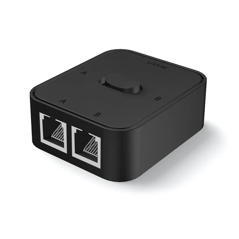 لعبة التبديل 2-منافذ جيجابت شبكة التبديل الإنترنت الخائن RJ45 التبديل 2 طريقة محول موصل 1000Mbps 2 في 1 خارج/1 في 2 خارج