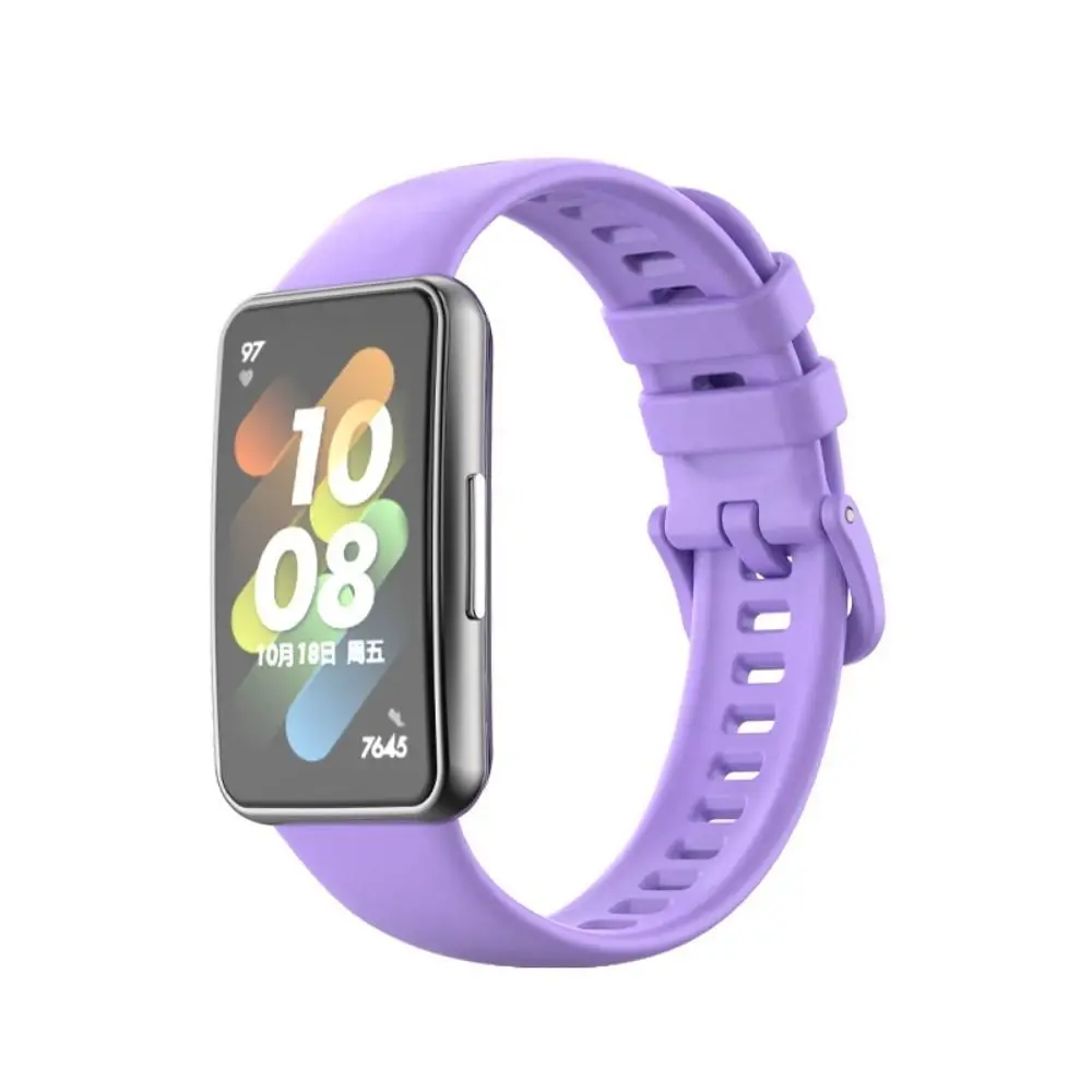 Silikonowy pasek do zegarka dla Huawei Band 7 sportowy pasek do inteligentnego zegarka miękka opaska na nadgarstek TPU pasek zamienny do bransoletki dla Huawei Band7