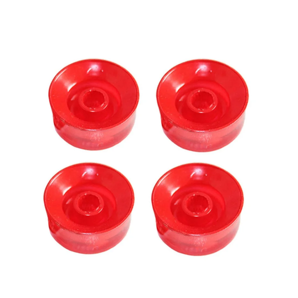

4 PCS/ Set Guitar Knobs Volume Tone Control Knobs Rotary Knobs for Style Electric Guitar Parts Replacement (Red)