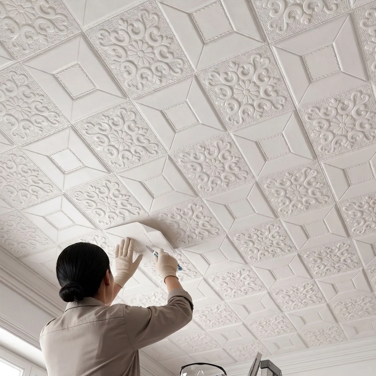 

3D Self-Adhesive Wallpaper Waterproof Anti-Collision IXPE Wall Sticker for Living Room Bedroom Kids Room Home Decoration