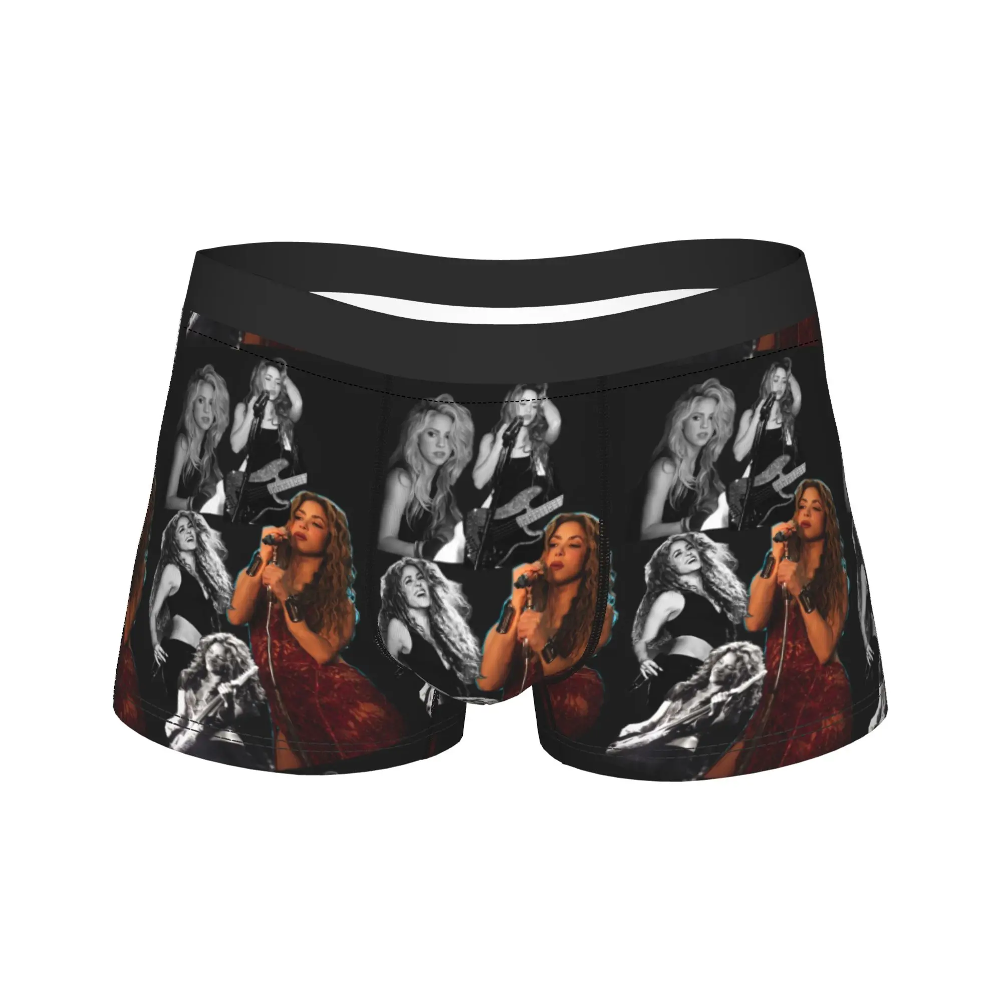 Men Shakira Colombian Singer Boxer Briefs Shorts Panties Soft Underwear  Male Printed S-XXL Underpants