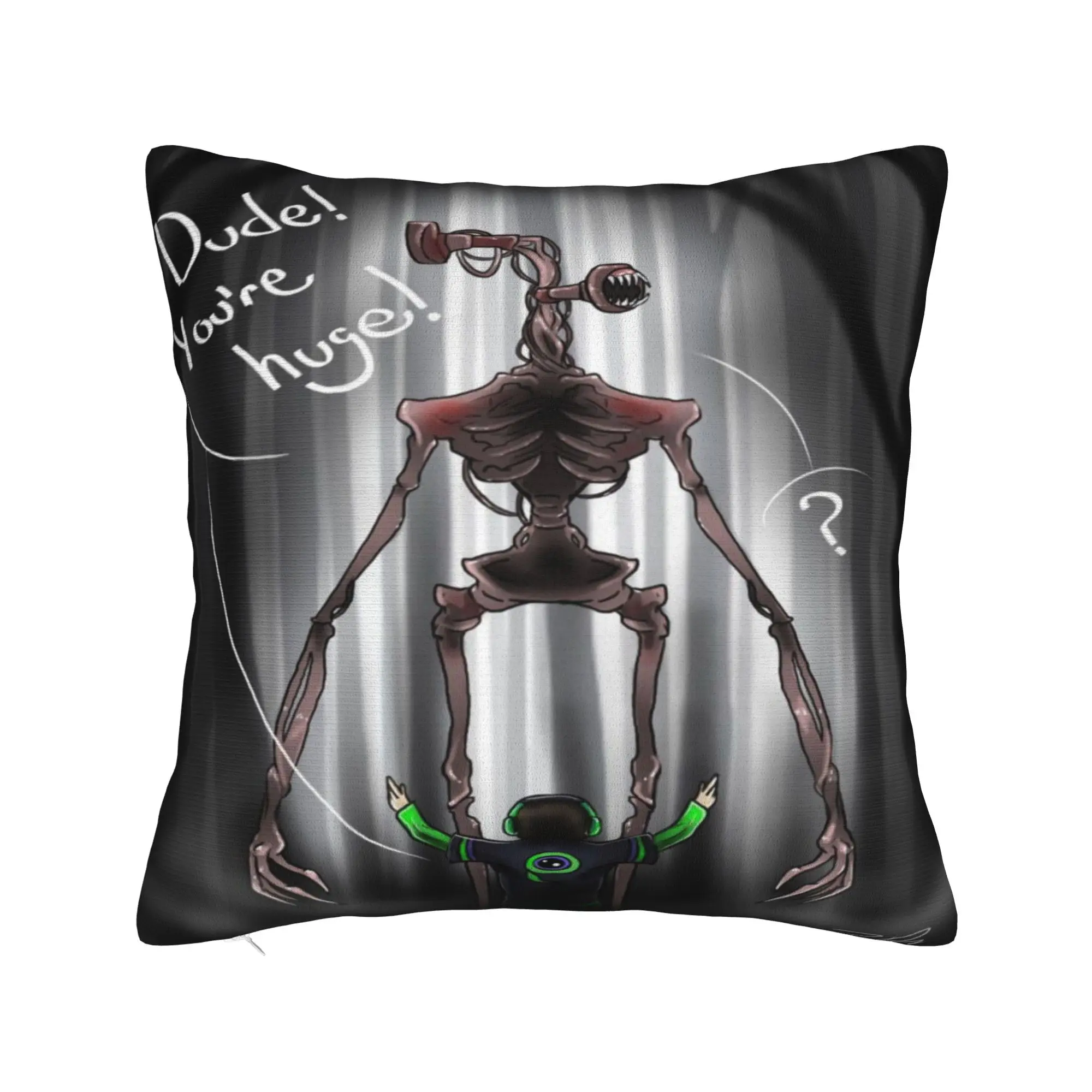 Home Decor Siren Head In Dark Forest Pillowcases Accessories  Pillow Covers Square Multiple Sizes