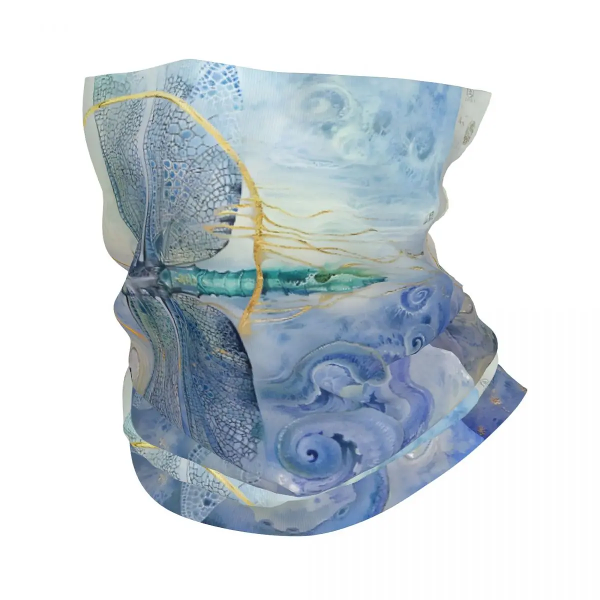 Dragonfly Blue Neck Gaiter Face Scarf Cover Neck Gaiter Men Women Bandana Scarf Thin Summer