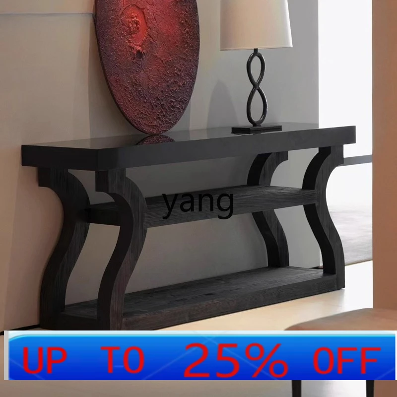 

LMMFrench retro solid wood porch, corridor aisle, entry foyer, entrance table